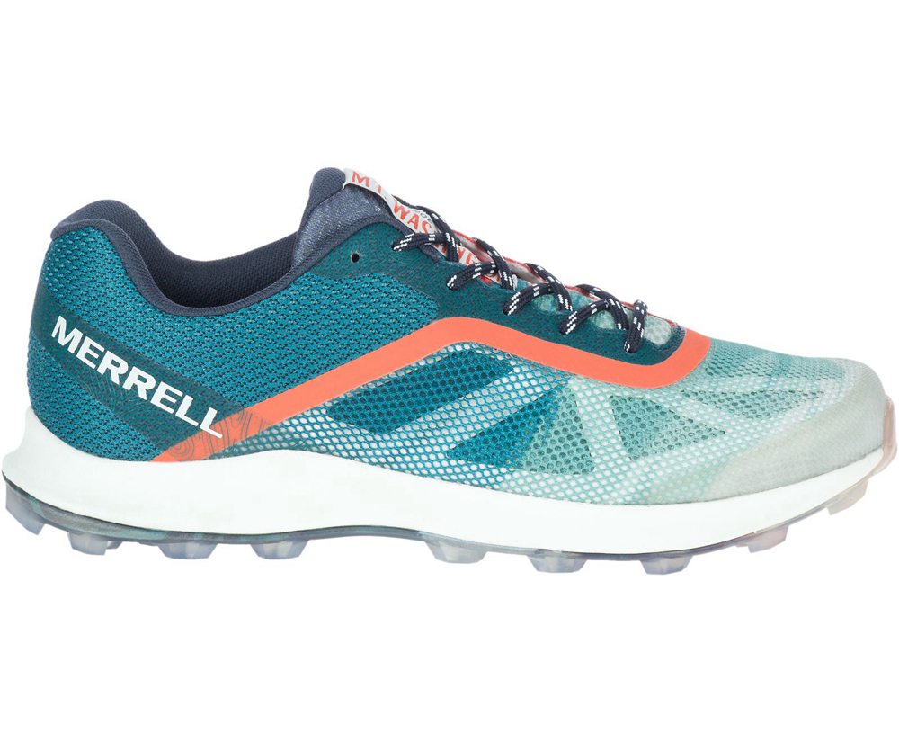 Merrell Sneakers Herre - Mtl Skyfire X White Mountains - Mintgrønne/Orange - GSQ287643